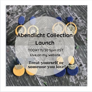 UP_Designstudio's tweet image. I am so exited, today at 5pm I am having my first official Holiday Collection launch. Please come check it out at ullimouustudio.com . It’s called Abendlicht 💫