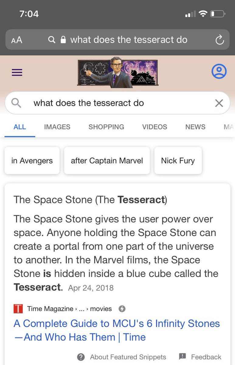 amcweeney's tweet photo. I never imagined I’d be 26 years old spending my Friday night alone googling things like “what does the tesseract do” because I’m trying to watch and fully comprehend all 22 MCU movies for first time... and yet here we are https://t.co/qF3auycnpl
