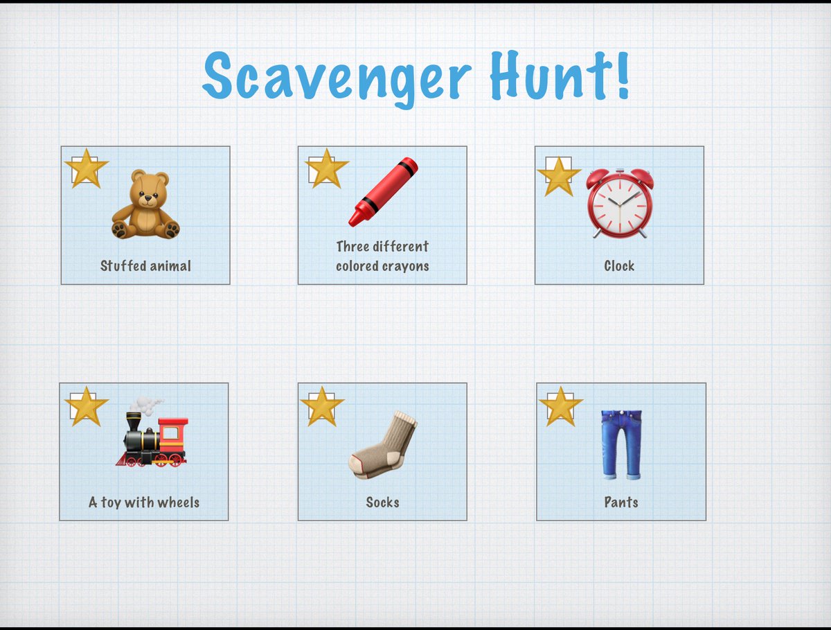 #30DaysOfCreativity day 20~go on a scavenger hunt. Finding items around our house.<a href="/OrchardSTEM/">Orchard STEM School</a> <a href="/AppleEDU/">Apple Education</a> <a href="/CLEMetroSchools/">Cleveland Metropolitan School District</a> #EveryoneCanCreate #AppleEDUchat