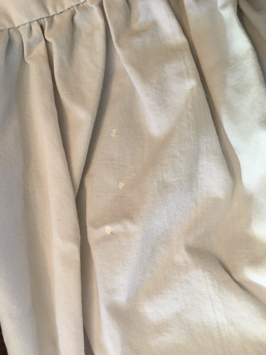 Random fact! This pinafore has white paint drips on it! I’ve never been so excited to see paint on clothing before! +