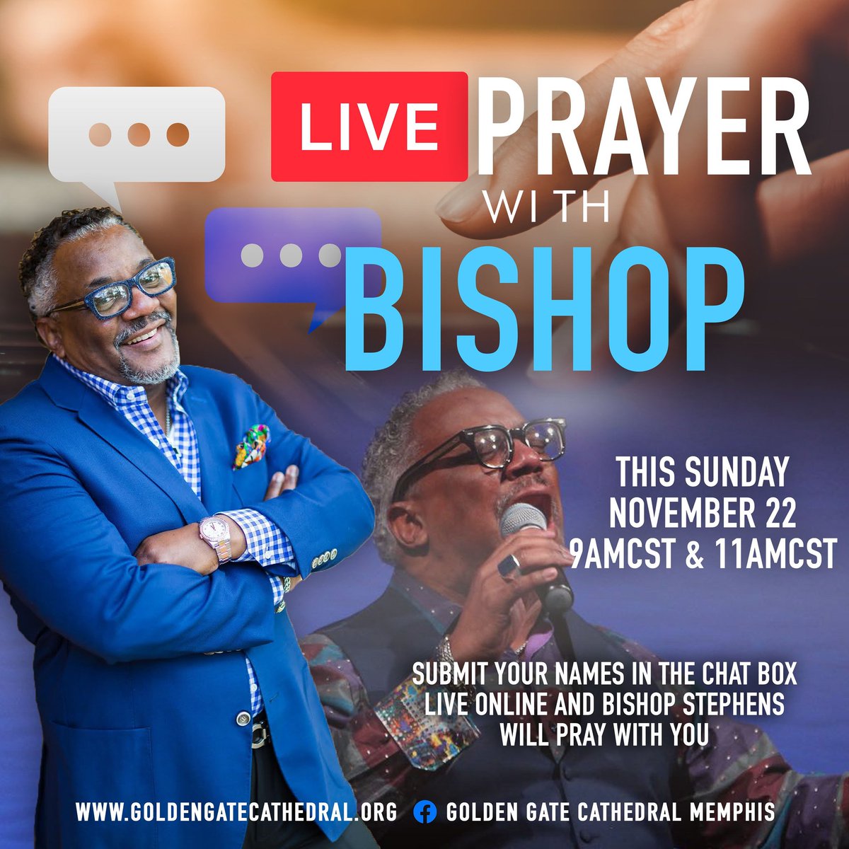 GGCMinistries's tweet photo. We're praying for YOU! LIVE online via our website AND Facebook! Submit your names, your family members' names, friends, co-workers, etc. BY NAME we're praying for YOU! #GGCTransforms #GGCOnline #virtualchurch #prayer #prayerchangesthings https://t.co/G4ACrUr71q