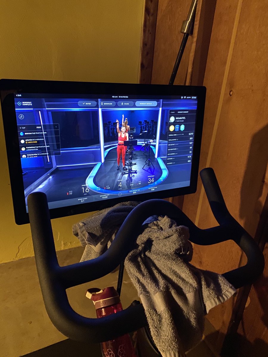 700th Ride!  Thanks Ally and everyone in the ride for helping me get a PR ⁦<a href="/onepeloton/">Peloton</a>⁩ ⁦<a href="/AllymissLove/">ALLY LOVE</a>⁩