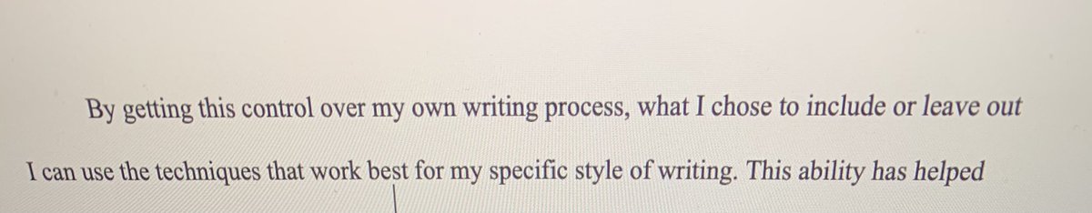 Marcell00075778's tweet photo. #engl110mu The first  sentence in my 4th paragraph, I feel like it could be better, maybe I could go more in depth about what I’m talking about https://t.co/ngoW02WvOr