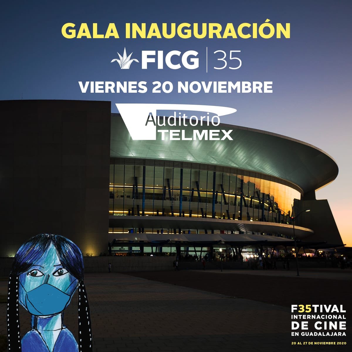 rvillanueval's tweet photo. ¡Estamos a unos minutos de inaugurar la edición 35 del Festival Internacional de Cine en Guadalajara!

No se pierdan la transmisión en punto de las 19:00 h, en las redes del @FICGoficial y @udg_oficial. 👇 https://t.co/ElDHJqM9I8