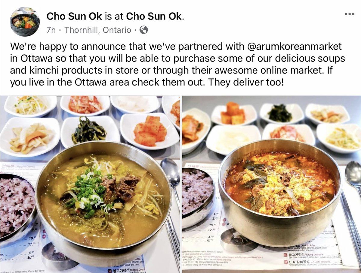 If you love Cho Sun Ok in Toronto as much as I do, you’ll be happy to hear they’ll be offering some products through Arum Market on Bank!
instagram.com/p/CH0hoS9Bnsh/