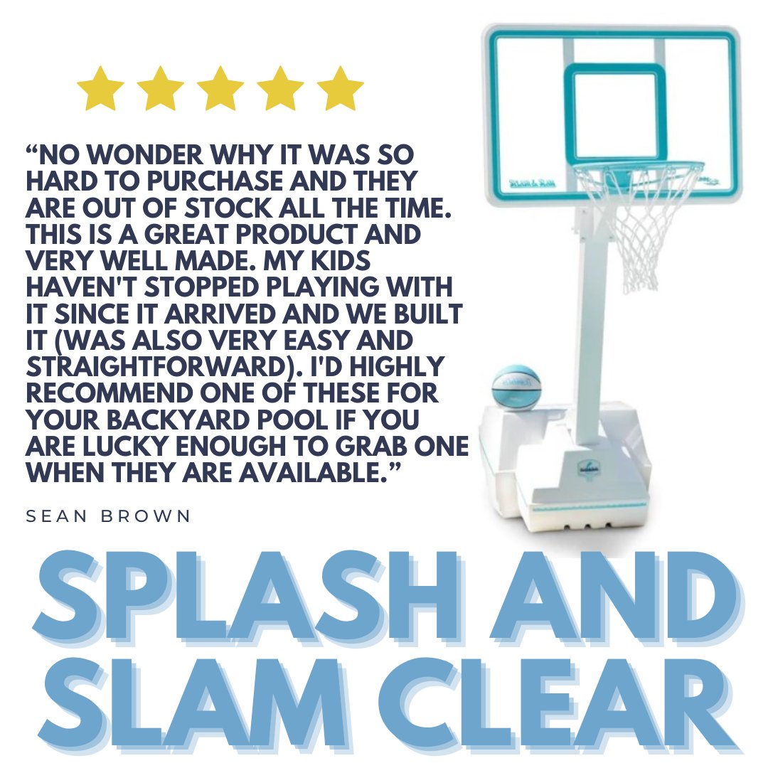 dunnritepoolpro's tweet image. Make sure your pool time is Dunn Rite with a Splash and Slam Clear!

Buy now!
dunnriteproducts.com/splash-slam-cl…

#poolbasketball #playhoops #poolhoops #gameon #poolgame #poolfun #notjustforkids #swish #pooltime #backyardpool