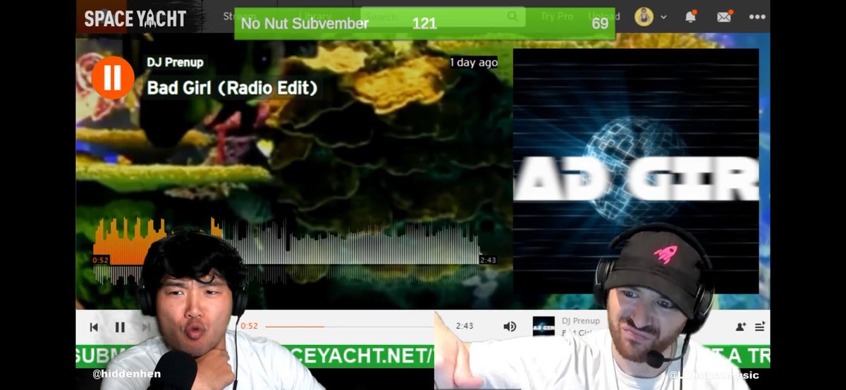 djprenup's tweet photo. Thank you again @spaceyacht @hiddenhen @LBHouseMusic and everyone who tuned in to watch it. Keep listening for more dope ass music being released out here are some stills 🤣 ss/c @itschiddy #heldnote https://t.co/VSWRa394DI