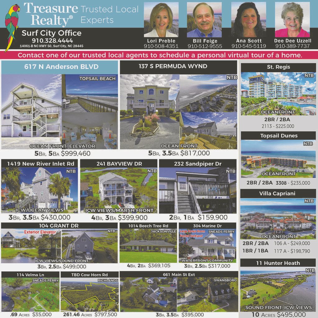 TreasureSales's tweet image. This week&apos;s news from #TreasureRealty in #SurfCity. Your #TrustedLocalExperts.