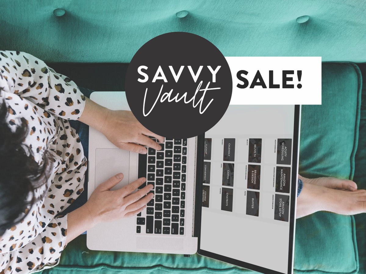 Attention #VirtualAssistants! If you are looking to add high-end tech and industry skills to your business, this weekend ONLY (until 8pm CST on Monday, 11/23) you can get SavvyVault for $37 per month (usually $47)!  buff.ly/3fjsFMJ