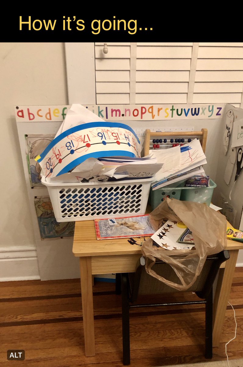 SarahYost1's tweet image. We tried @BloomBulldogs but this #StudentWorkStation will be retired tomorrow 😂🤦🏼‍♀️🤷🏼‍♀️. #HomeSchoolReality #QuaratineLife #VirtualKindergarten #NTI4Eva