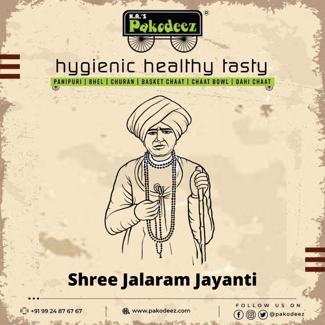 pakodeez's tweet photo. Wishing you all Shree Jalaram Jayanti 🙏

#jalaram #jalarambapa #jalarambapagod #jalaramjayanti #pakodeez #pakodeezahmedabad https://t.co/ro6GGGxa07