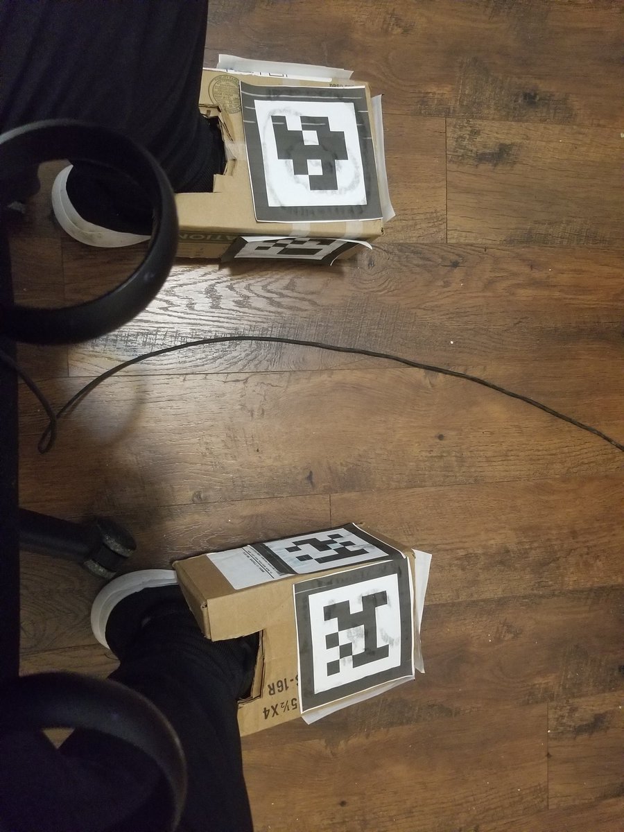 Reflexcent's tweet image. Vr tracking on a budget Lmao #vr #oculusquest