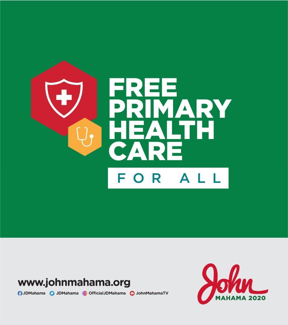 brevity2020's tweet photo. The NDC have the records of ensuring effective implementation of health security policies. Therefore, the free Primary Health Care will be his utmost priority under the next NDC Government. #VoteJM2020 #JohnMahama2020 #iTrustJM https://t.co/nbJYTNEQTp