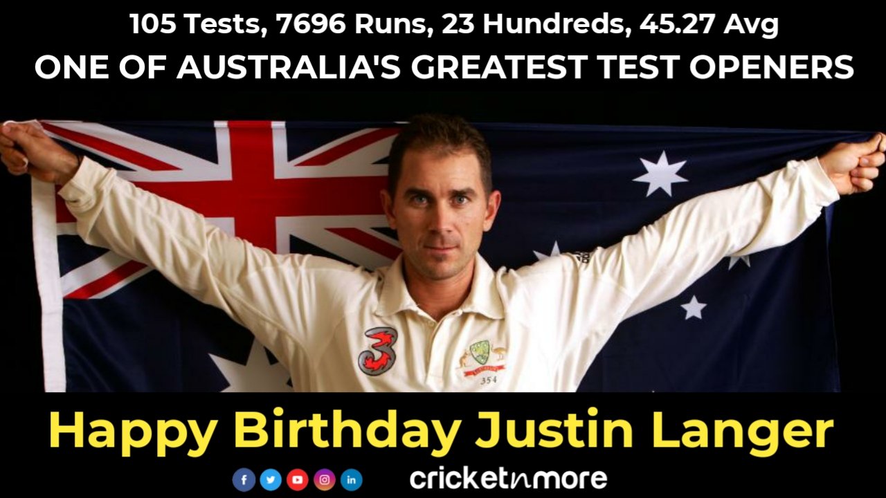 Happy Birthday Justin Langer.
.
.     