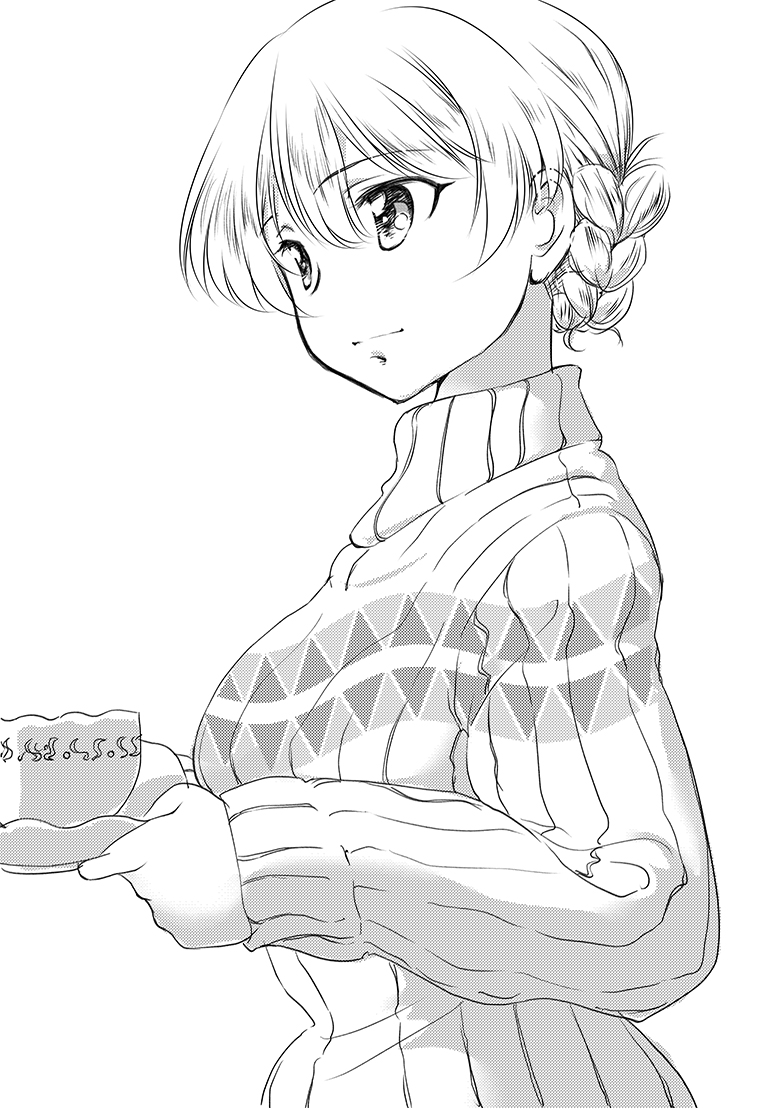 モノクロでセーターダーさま 