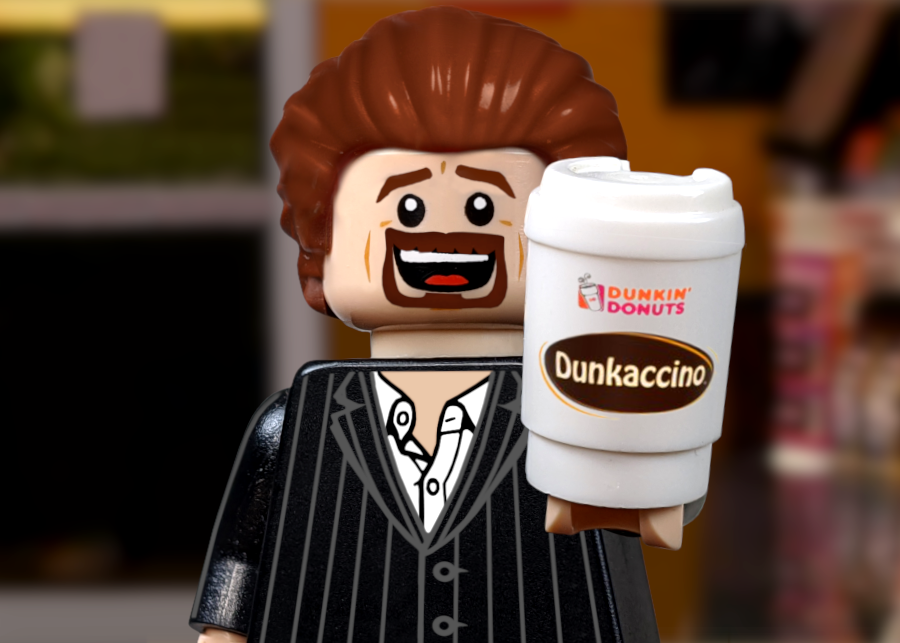 Dunkaccino but Dunk is LEGO (by @npgcole) .