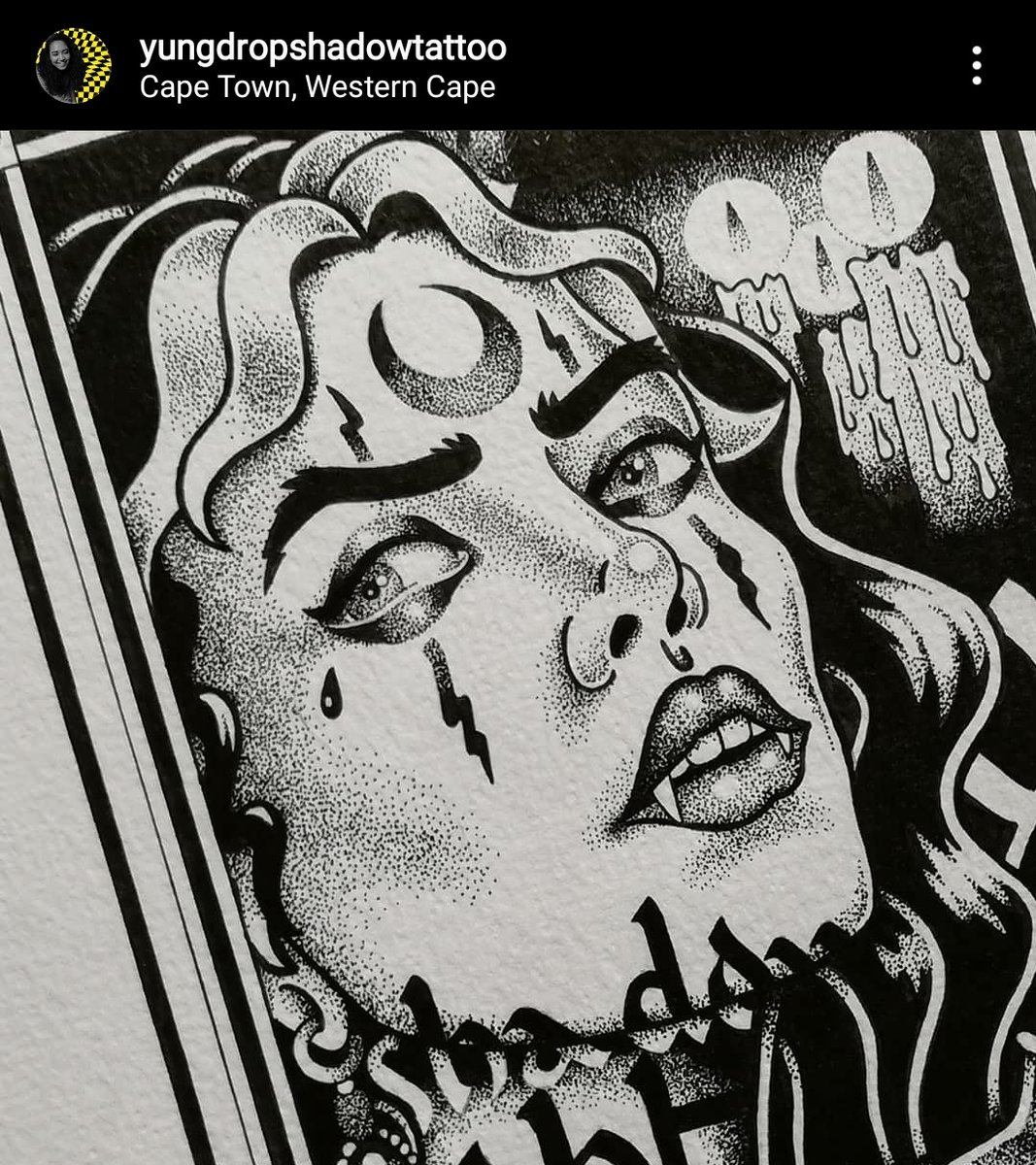 Allow me to plug you to the brilliant graphic artist behind  @ja_hey_sosatie  https://instagram.com/yungdropshadowtattoo?igshid=1ped90wyj5771