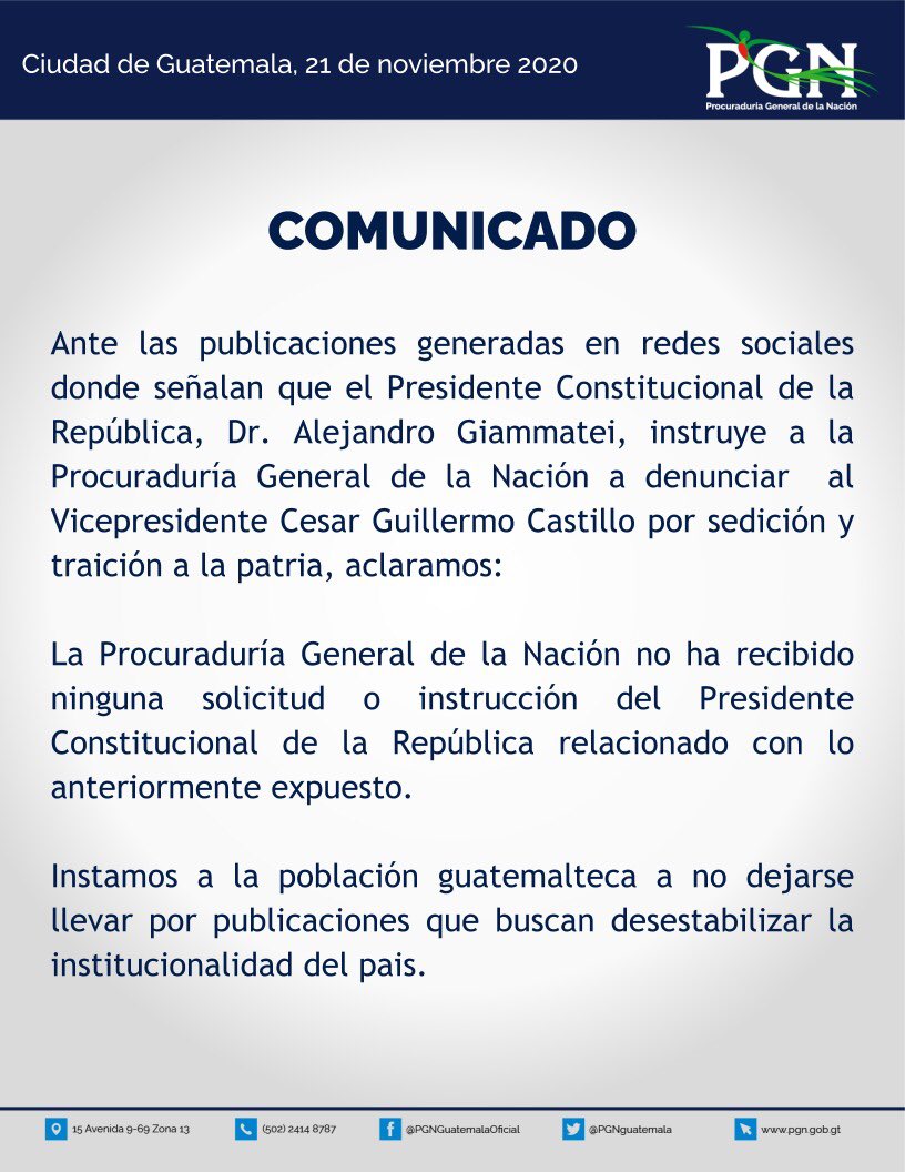 📝#ComunicadoPGN⬇️