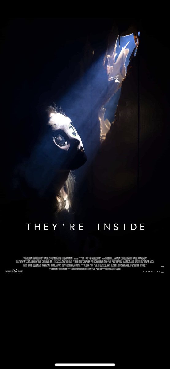 DerekDHerbert's tweet photo. If you haven’t had a chance to watch #TheyreInside yet, what’re you waiting for? It’s on @amazonprimevideo and via Blu-ray through @dreadpresents! It’ll keep you guessing... One of the things I’m thankful for this #Thanksgiving! #horror #horrormovies #indiefilm #scarymovies https://t.co/BABNmwyMlR