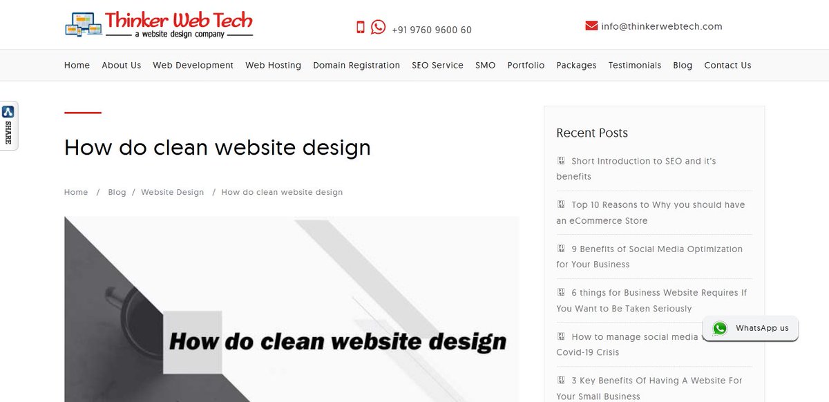 thinkerwebtech's tweet photo. Clean design is more important these days as most people access the web through their handheld device screens rather than bigger screens of desktops and laptops.
Learn More: https://t.co/a9slLyQ5Lu
#CleanWebsite #WebsiteDesign #Responsive #Website #Webdesign #webdevelopment https://t.co/sy9DRGNdeR