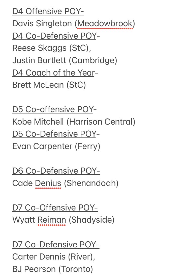 RMetzgerWTOV9's tweet photo. 🏈   1️⃣0️⃣ Area athletes/coaches earn top honors on the all-east district football teams. https://t.co/OmhDEGRz8x