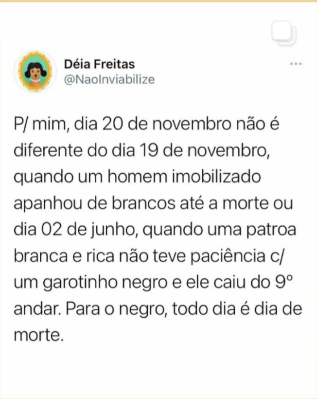 Flaviacsouzza's tweet photo. Hipocrisia que fala né? 🤎🖤
#conciencianegra #VidasPretasImportam https://t.co/etTDjnteQW