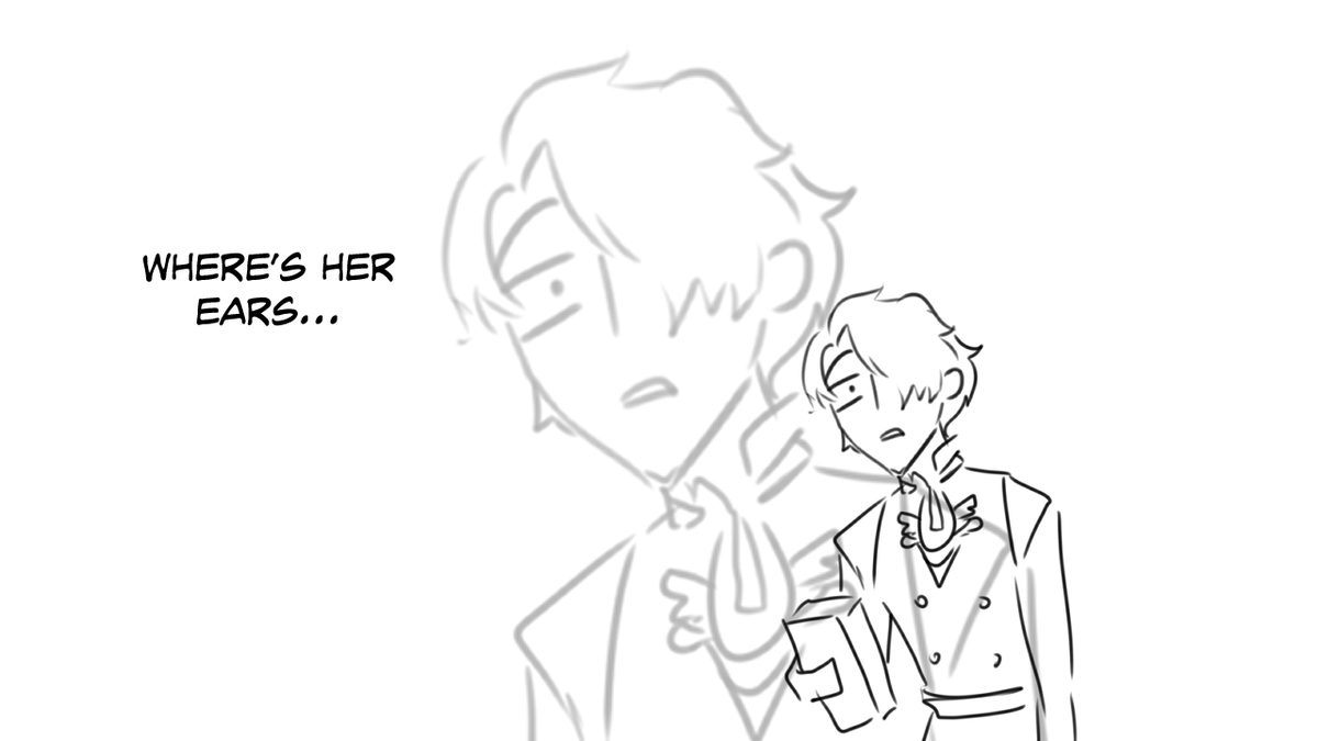 Out of context RP doodles featuring my FE3H fankid Ray, Caspar, and Hubert sajdf 