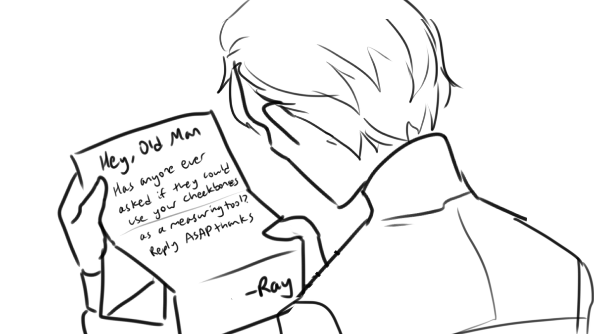 Out of context RP doodles featuring my FE3H fankid Ray, Caspar, and Hubert sajdf