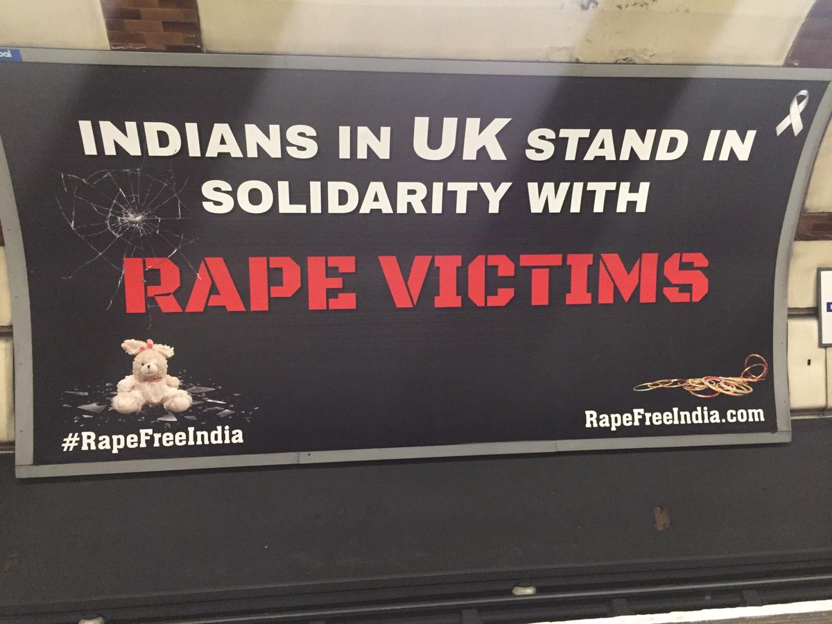 naomi2009's tweet photo. The author of @whymenrape: An Indian Undercover Investigation @TaraKaushal and Mumbai-born author @SohailaAbdulali have both endorsed the #rapefreeindia campaign. This is Regent's Park tube.  https://t.co/KhF2PWg6B2 https://t.co/cgqXjjt6vd