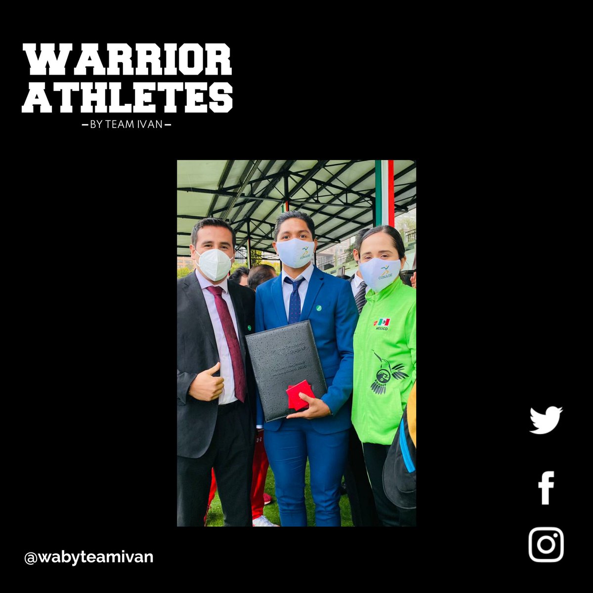 wabyteamivan's tweet photo. 🛡Warrior Athletes By Team Ivan🛡 presente en la entrega del Premio Nacional de Deportes 2020.

#TúMetaNuestroObjetivo

#YoSoyWarriorAthlete #Deportes #México #Motivation #Training #News #Ejercicios #Salud #LetsGo #Instagram #Facebook #Twitter #PremioNacional2020 https://t.co/VgGiUvResx