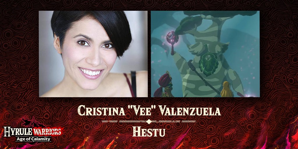 Hestu finally found his voice, all thanks to  @CristinaVee, who you can now hear in Hyrule Warriors: Age of Calamity. Shakala!