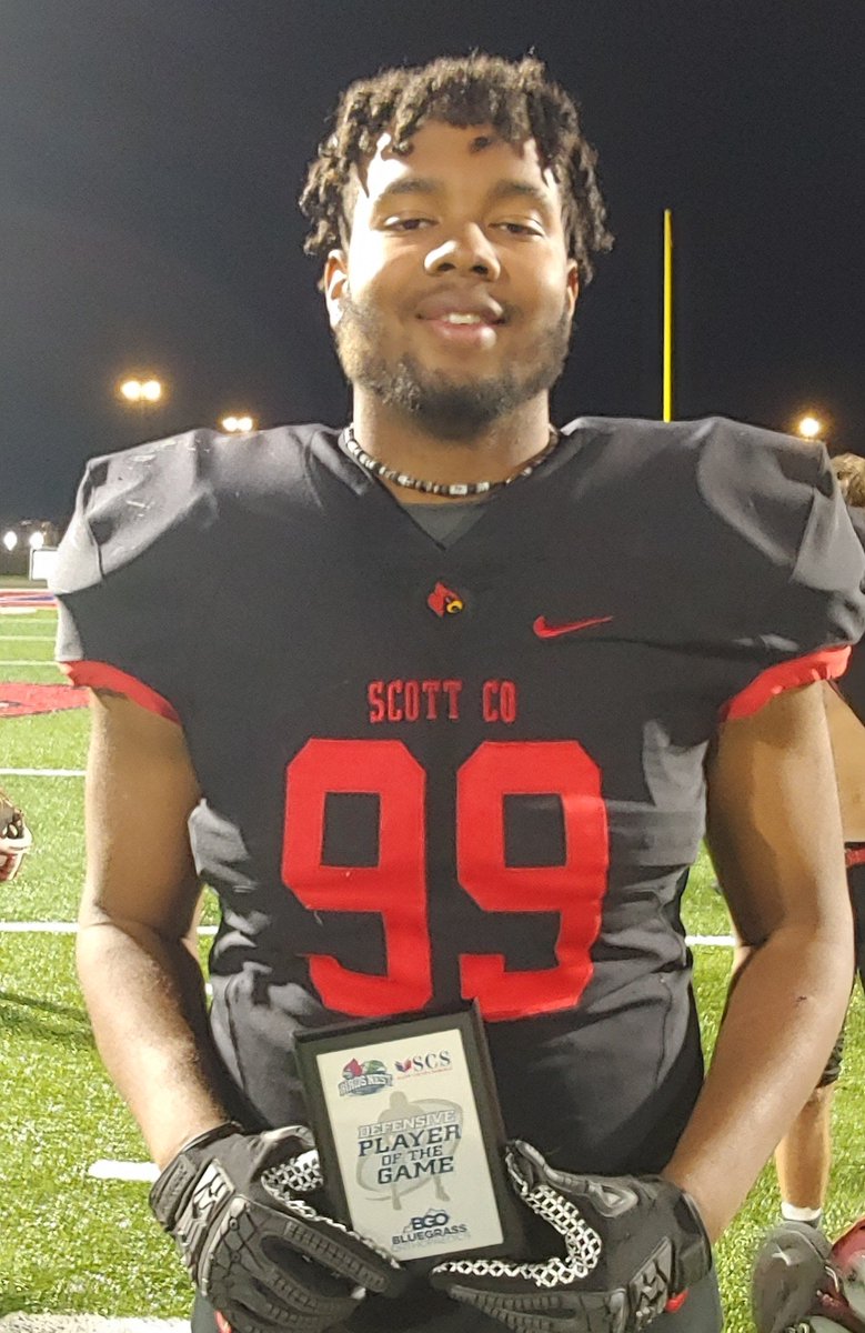 oaksie72's tweet photo. Kevin Herbert (two sacks, led a total shutdown of Logan Sutherland) is Bluegrass Orthopaedics defensive player of the game. https://t.co/WgVoceB58H