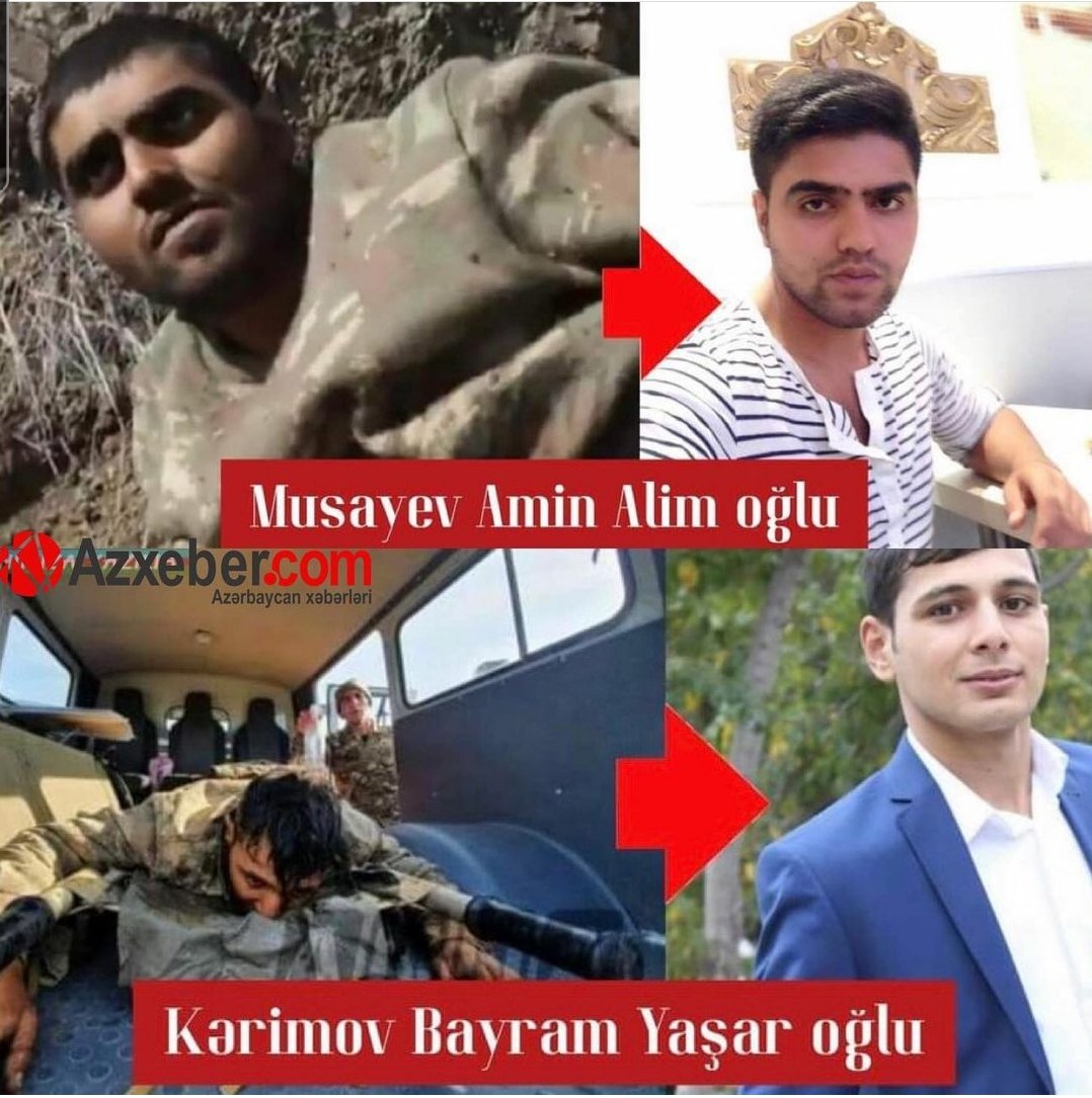 Xanim61688189's tweet photo. @ayazikb @ICRC Our soldiers Musayev Amin,Kerimov Bayram and Rustamov Ruslan were wounded captives.After Russian peacemakers came to Karabakh,they were taken as captives by Armenians.There is no information about them!International Committee of the Red Cross should do smth!#bringbackAmin https://t.co/sJXGr9VbLQ