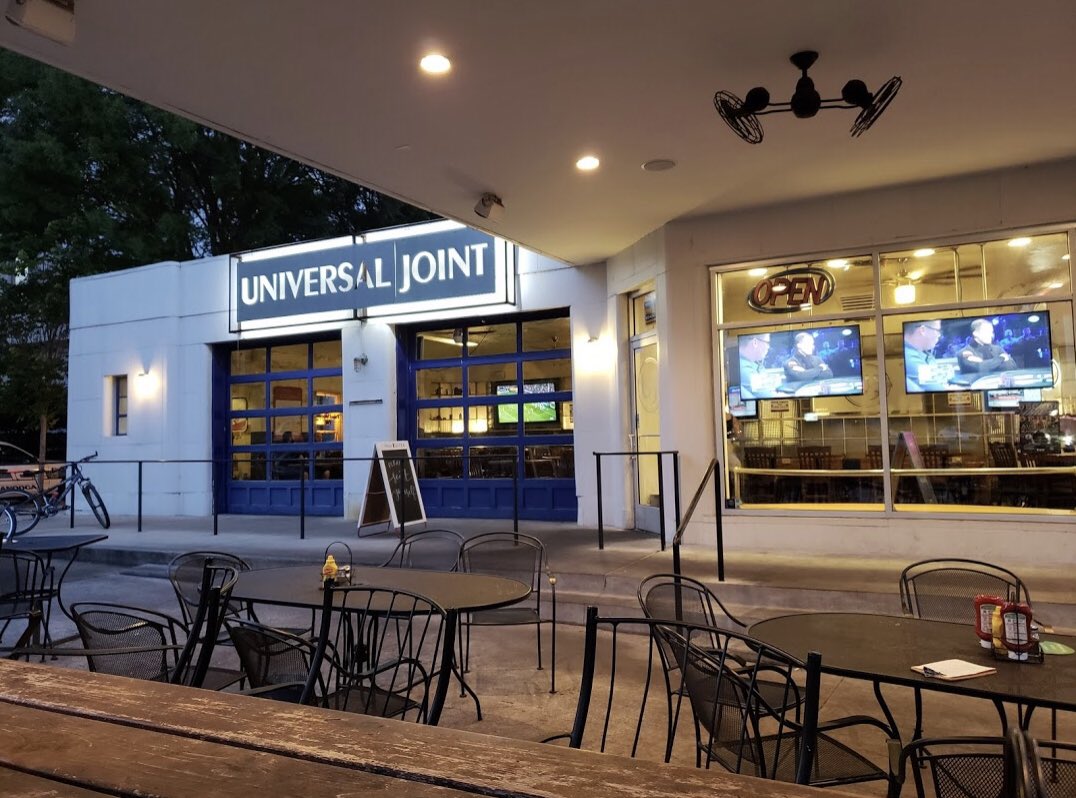Universal Joint has great food and a relaxed atmosphere, making it the best spot to spend an evening with a group of friends (and even your pups)! [532 Lookout St]