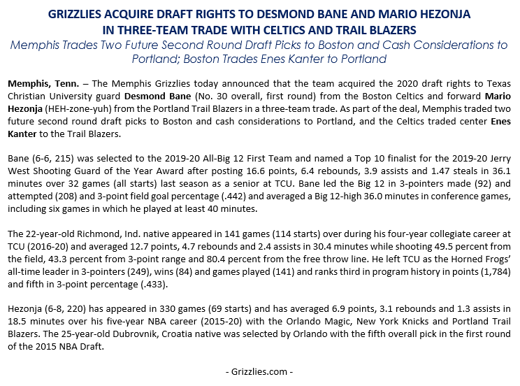 GrizzliesPR tweet picture