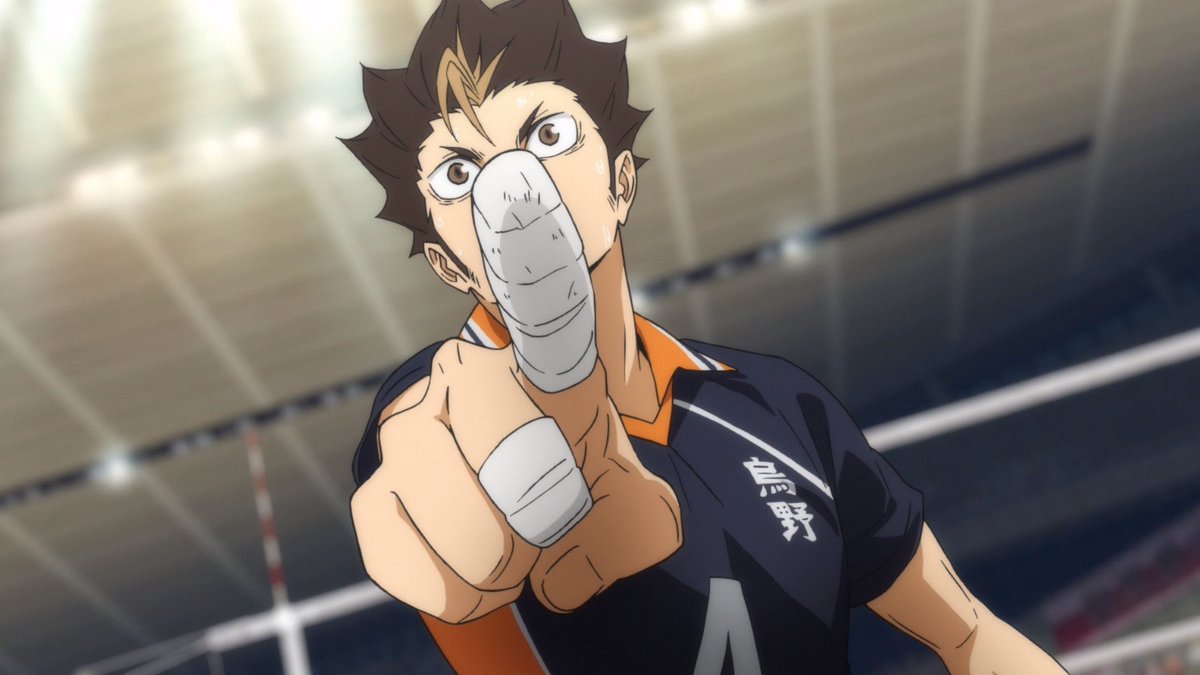 This week’s Haikyuu was jam-packed with all sorts of awesome stuff, including some amazing material for the Miya twins that really adds weight and emotion to their dynamic and really establishes their place in the narrative. However, I’d like to talk about the Nishinoya material.