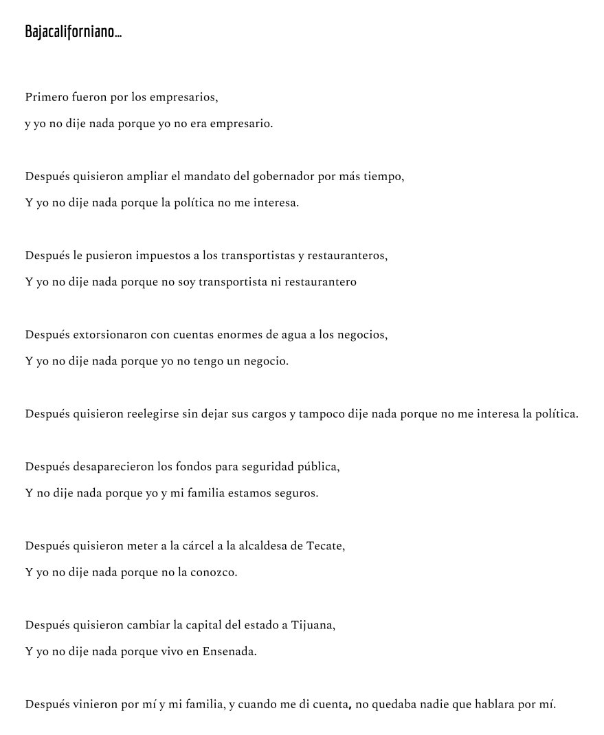 Así las cosas en Baja California...