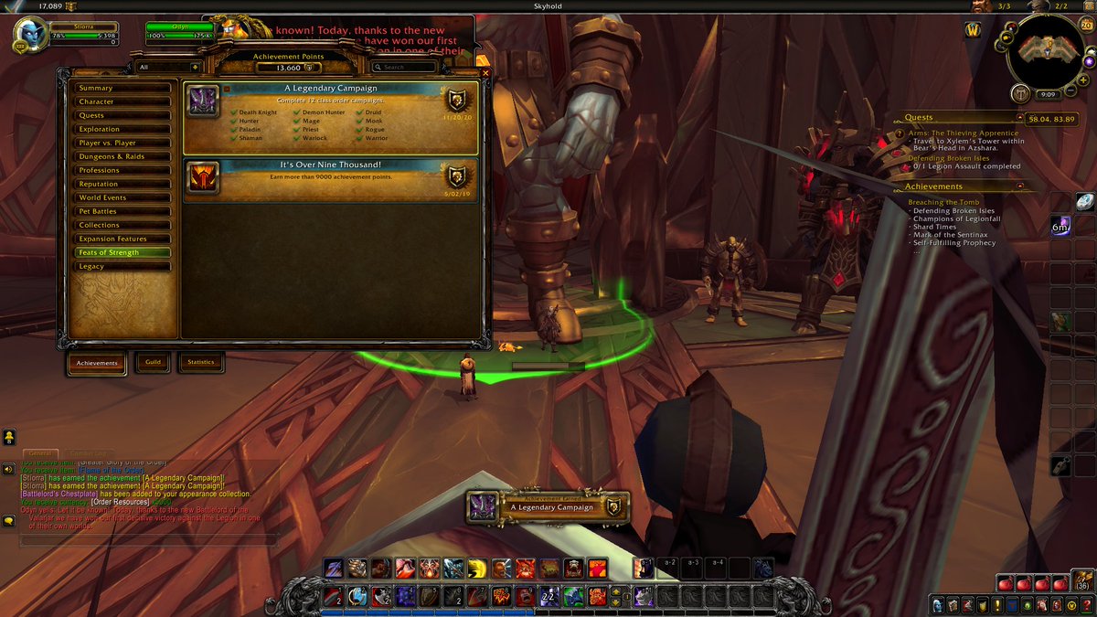 ladysamxoxo's tweet photo. I DID IT! ALL 12! #WorldOfWarcraft #ClassHall https://t.co/8EXQQ7HomN
