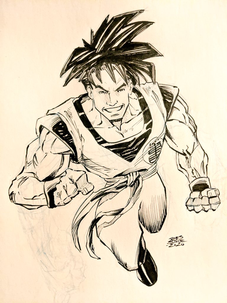 JamesLeeStone's tweet photo. Tried my hand a #Goku #commissionstyle #sketchbook #sketch #pensketch #ink #inking #brush #brushpen @akira.toriyama #akiratoriyama #dragonballz #FANART #makeart #manga #lineart #openforcommissions #artforsale
#DragonBall #Japanese media #franchise #WeeklyShōnenJump #tankōbon https://t.co/pvOt4raSLe