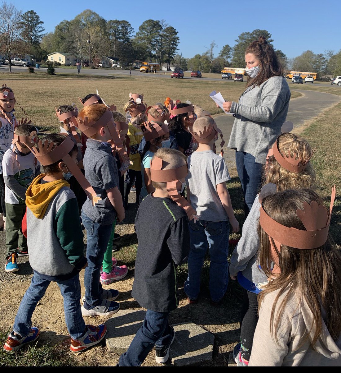 martha_broome's tweet photo. Turkey scavenger hunt and turkeys made from “Turkey Trash” for our turkey day activity #atribebegins https://t.co/5ql4EWzo1E