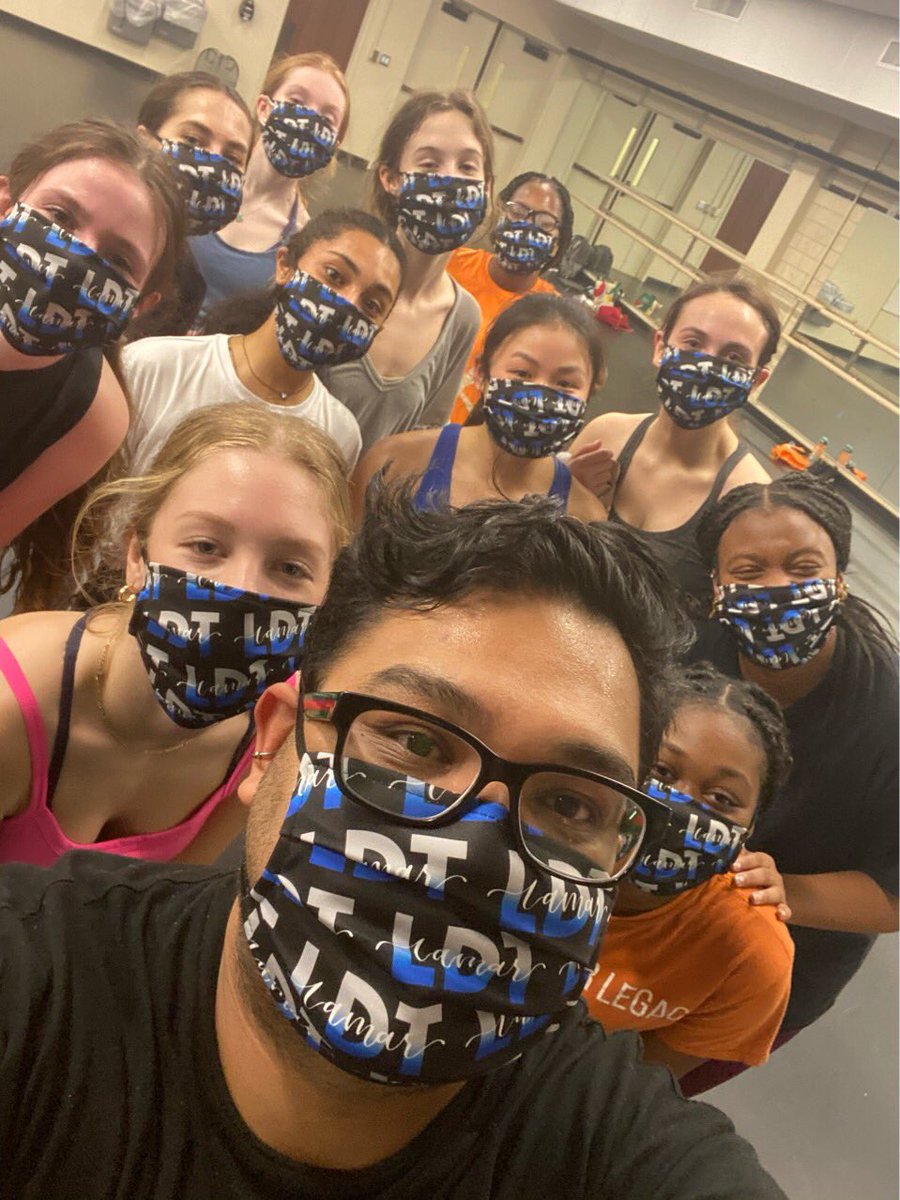 LDT modern flexing’ with customize masks. No covid over here #COVID19 #Dance