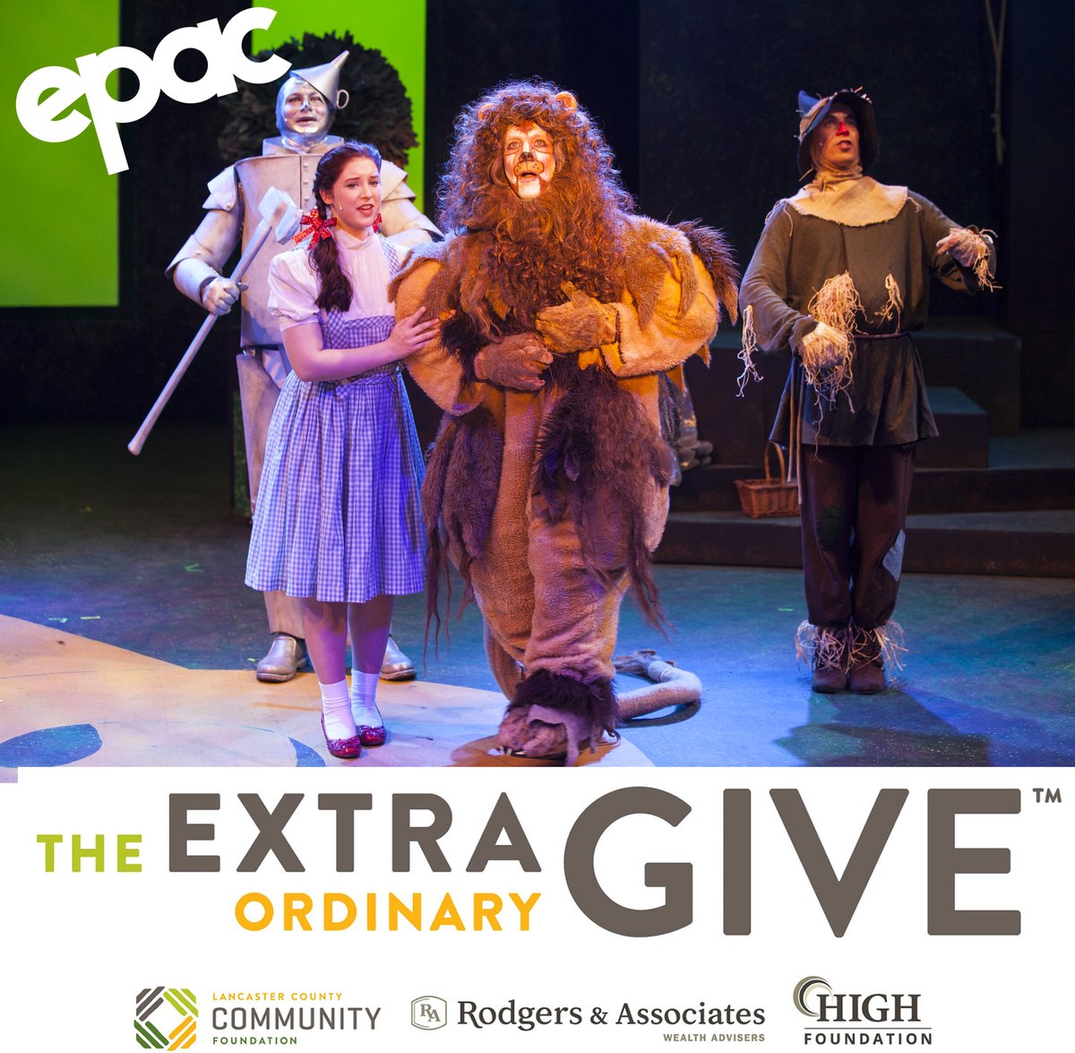 EPAC_theater's tweet photo. EPAC Family: We know you have the BRAIN, the HEART, and the COURAGE to donate to EPAC through the #ExtraGive, to help secure our HOME for another season. Please support our work, both the edgy and the family-friendly. https://t.co/GsBQx4P9YH
#IGiveExtra #EpacExtra #EpacTheater https://t.co/0mDODruCAU