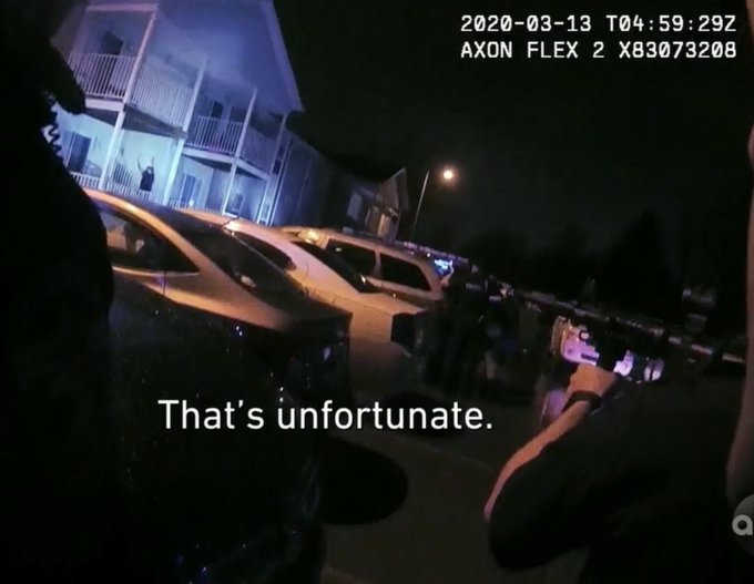 This is what the cop said to Breonna Taylor&rsquo;s boyfriend when he told them he hadn&rsquo;t been shot???? FUCK