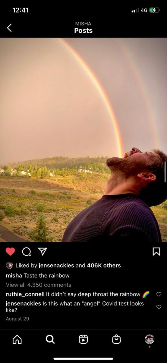 na foto do Misha no Instagram). O que explicaria ele ter feito para as gravações, todos fizeram. (Além do fato dele ter deixado a sexualidade do Castiel escorregar lol). Então beleza, o print foi apresentado, o arco íris duplo ocorreu em ALBERTA.