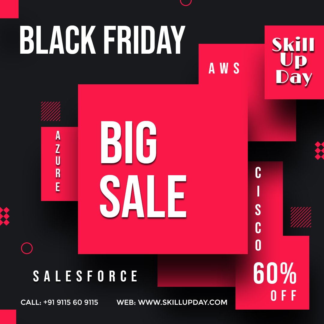 SkillUpDay's tweet photo. Looking for Skill Up Day Black Friday deals and savings?

Book your demo class at freedemo@skillupday.com or contact at +91 91156-09115 (Calling+Whatsapp) to register. https://t.co/ANEV8TUtmq