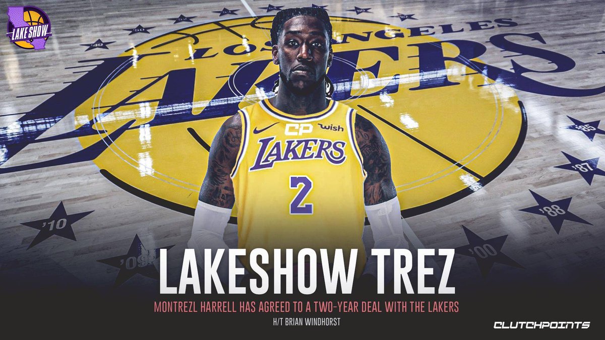 LakeShowCP's tweet photo. Welcome to LA's ACTUAL Basketball Team Montrezl Harrel 😆🔥 https://t.co/UClLRJVlT4
