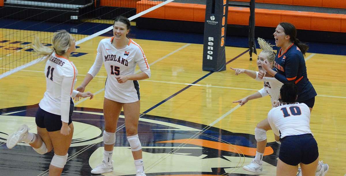Midland_Sports's tweet photo. Volleyball: Warriors' Depth Plays Pivotal Role in Five-Set Win
(@Midland_VBall) - https://t.co/YQhRtdgjWa https://t.co/TV0Mjj3wJN