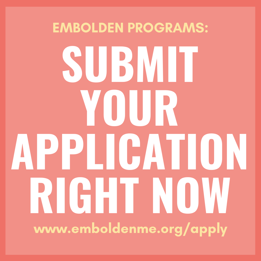 TeamEmbolden's tweet photo. One hour left 💡Submit your application at https://t.co/UGZvVWLnXe. https://t.co/jlGnfpMHQj