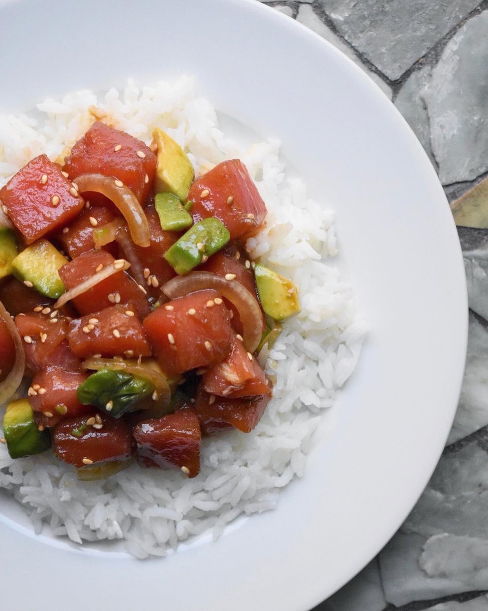 SofritoProject's tweet photo. I raced the sun and spent all day cooking to get two recipes done and lots of prep started for the weekend. I didnβt feel like cooking dinner after cooking so I had some poke. More details over on my IG page! #sofritoproject https://t.co/sWxOqbRpO6