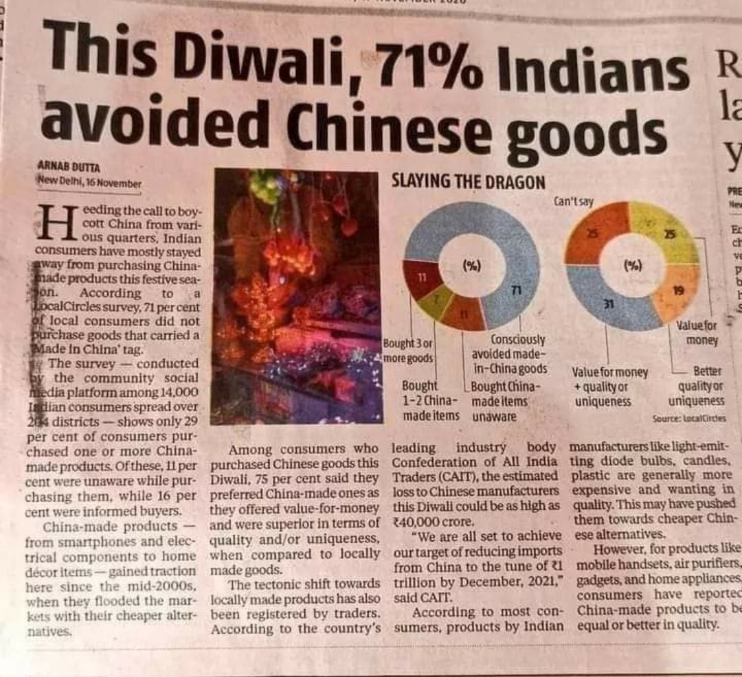 A tight slap to all those who say, we are Indians! We will always do what's cheap - not what's right. #cheenikum #Diwali2020